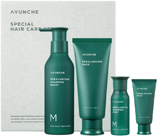아윤채 리밸런싱 모이스트 샴푸 350g + 마스크 200ml + 미니 키트, 1개