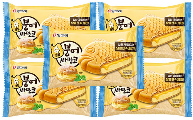 빙그레 아이스크림 붕어싸만코 슈크림 15개, 1세트, 150ml