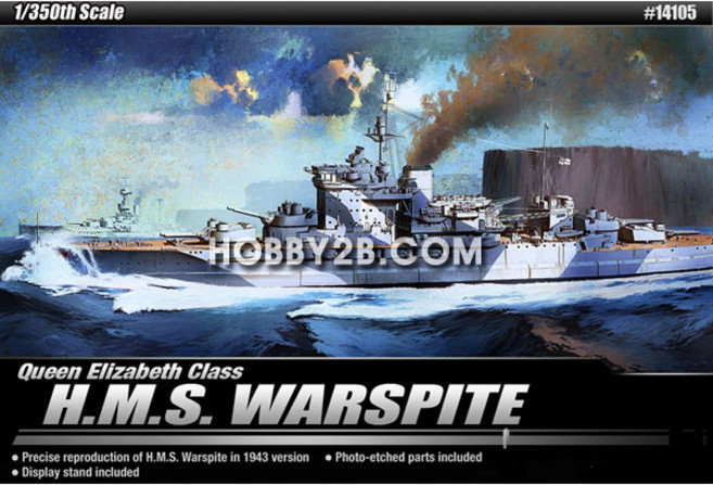 ACB14105/ [14105] 1/350 퀸 엘리자베스급 영국해군 전함 H.M.S. 워스파이트 (QUEEN ELIZABET.., 1개