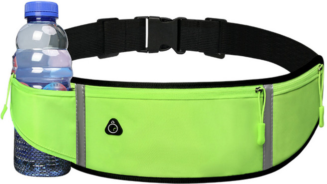 기프템 3포켓 다용도 힙색, 형광그린