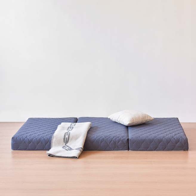 NOVALIVE 3단 접이식 매트리스 16cm (슈퍼싱글 퀸) 토퍼 수면매트 바닥매트