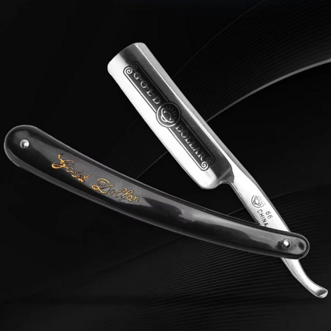 클래식면도기 이발소 바버샵 면도기 색상선택, 블랙, 1개