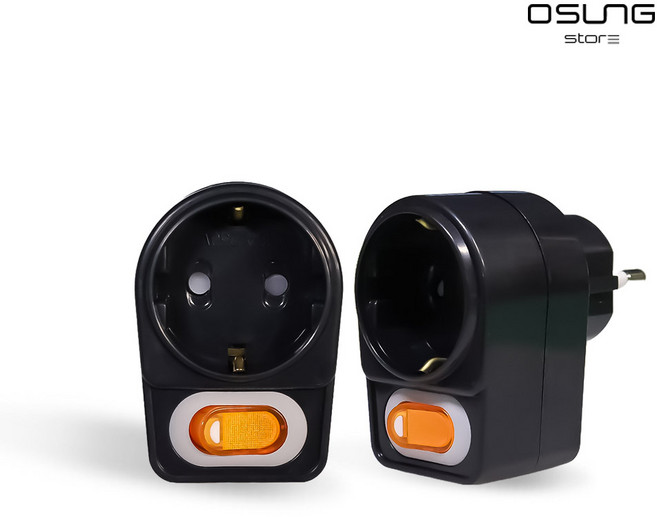 국산 절전 L자 1구 블랙 멀티탭 콘센트 어댑터, 2개, 검정, 5cm