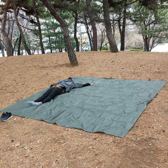 야외 캠핑 등산 돛자리 210D 옥스포드 방수 재질 3M 대형 휴대용 방수 큰 돗자리