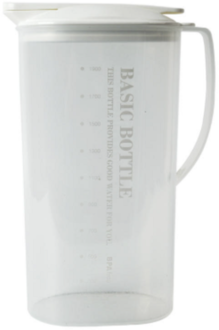 문일케미칼 베이직 원터치 물병, WHITE, 2.3L, 2개