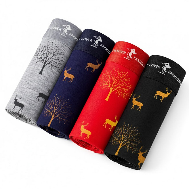 PLOVER 남자 면 고급 남성 데일리 드로즈 4종세트 선물 378