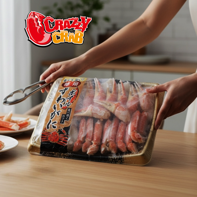크레이지크랩 손질 대게 집게다리와 몸통500g, 3개, 500g