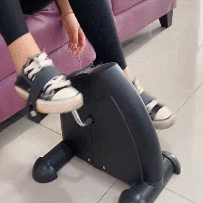 아인스 어르신 가정용 미니 실내자전거 노인 하체운동 바이크 홈트 소형 강도조절 재활 LED KC인증