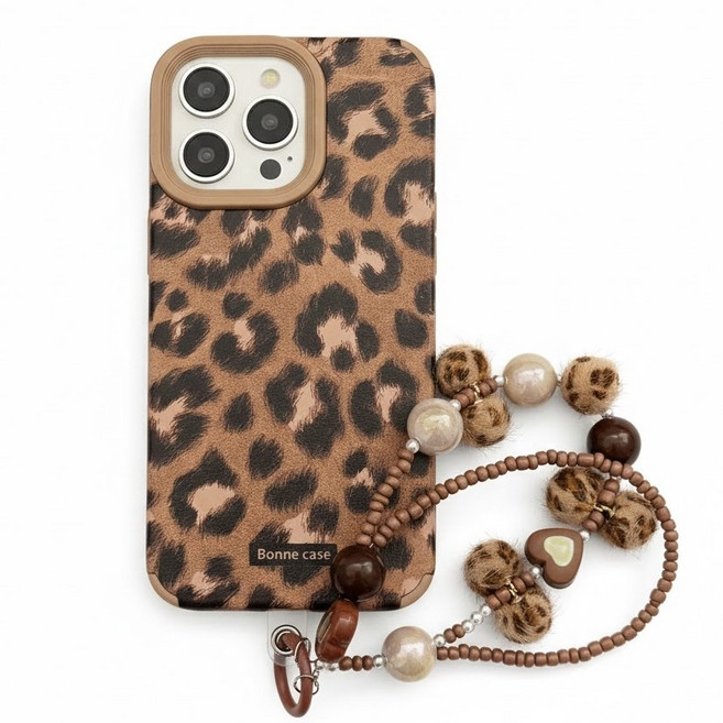 쿠잉제이 호피호피 스트랩 아이폰 케이스