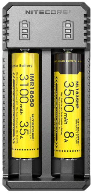 NITECORE UI2 雙槽式 Type-C 智能充電器 適用 3.6V/3.7V 鋰離子電池, 1個