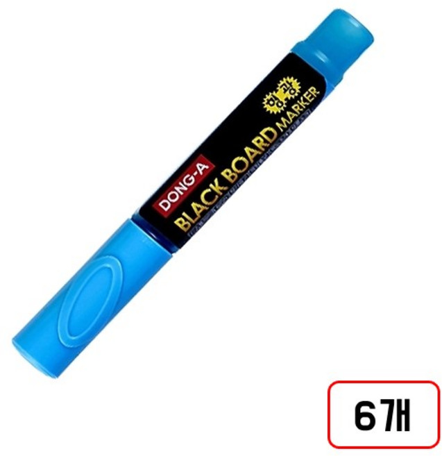 동아)형광블랙보드마카, 6개, 하늘/DNM501464