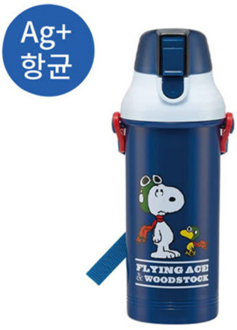 스누피22 원터치물통 어깨끈 포함