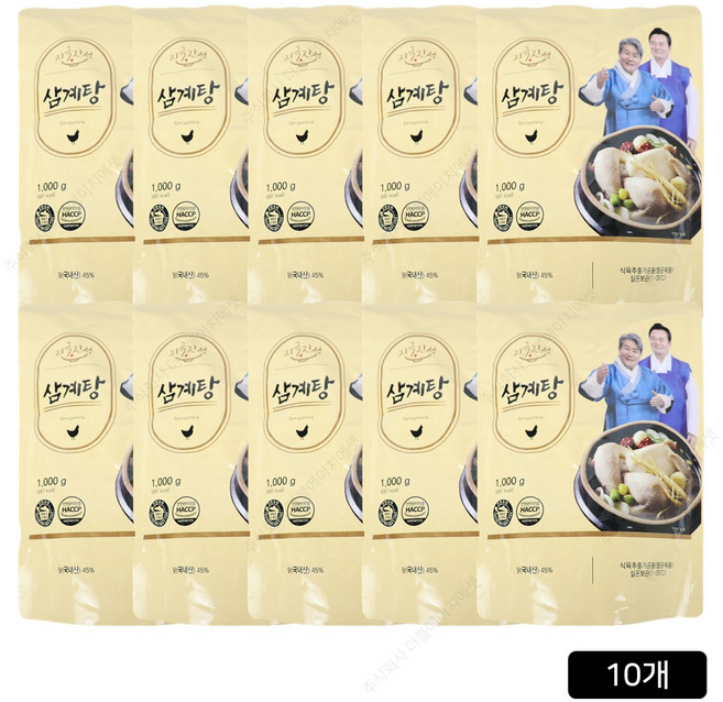 [지극진성] 전통 삼계탕, 10개, 1kg