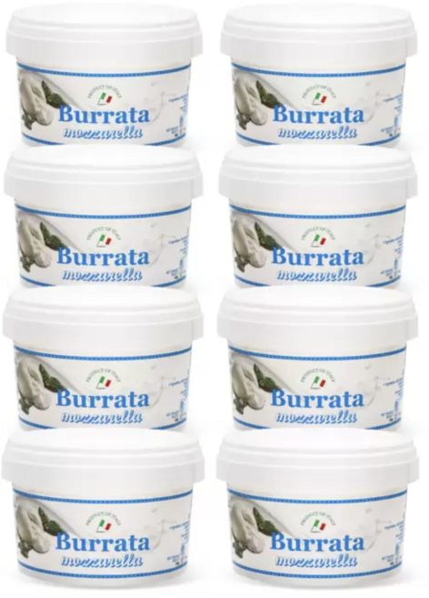 [유로포멜라] 부라타 치즈(냉동) 컵, 800g, 1박스