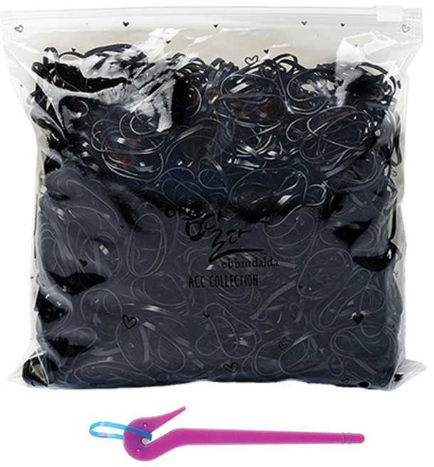 이쁨달다 이쁨봉봉밴드 +이지컷 대용량머리끈 짱짱 쫀쫀 선명