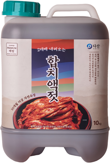(프리미엄 액젓) 다산 2대째 내려오는 합치액젓 10kg (3년산), 1개