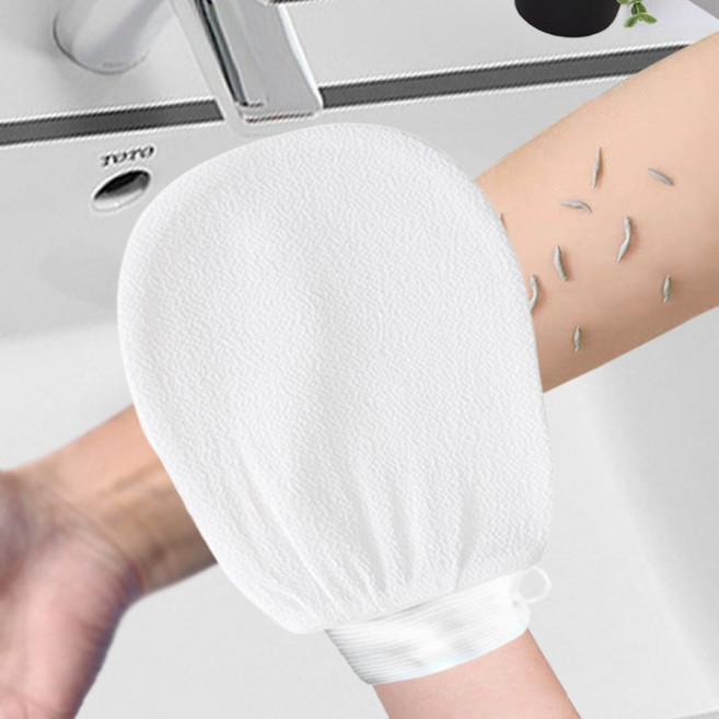 기프템 저자극 때타올 때장갑, 화이트, 1개, 1개입