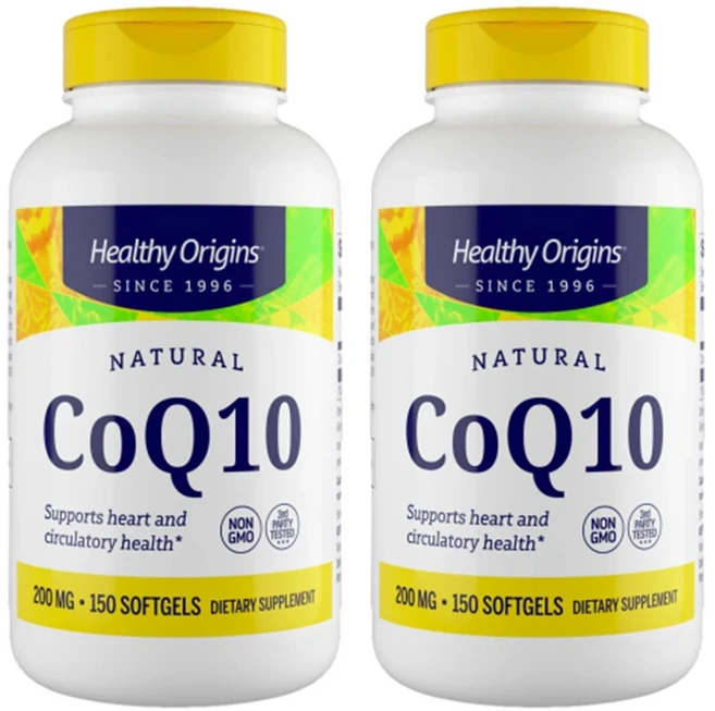 헬시오리진스 CoQ10 200mg 소프트젤, 2개, 150정 - 쿠팡