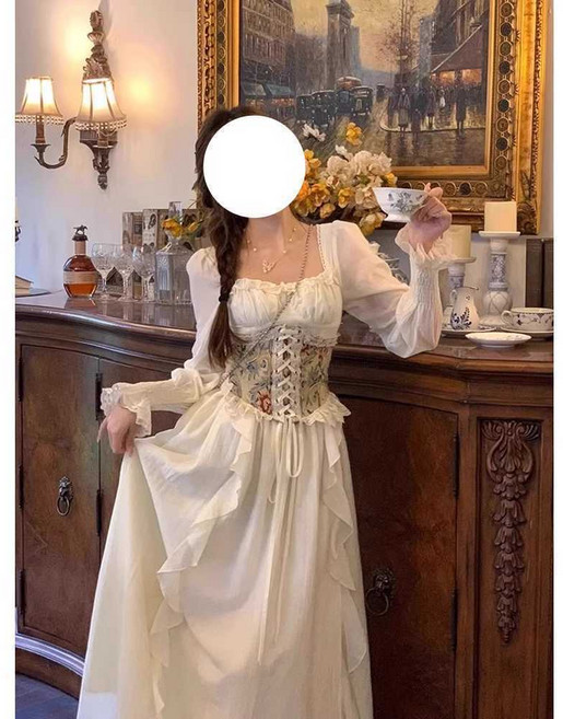 개화기 드레스 복고 공주풍 프레 경성의복 프랑스 드레스 S