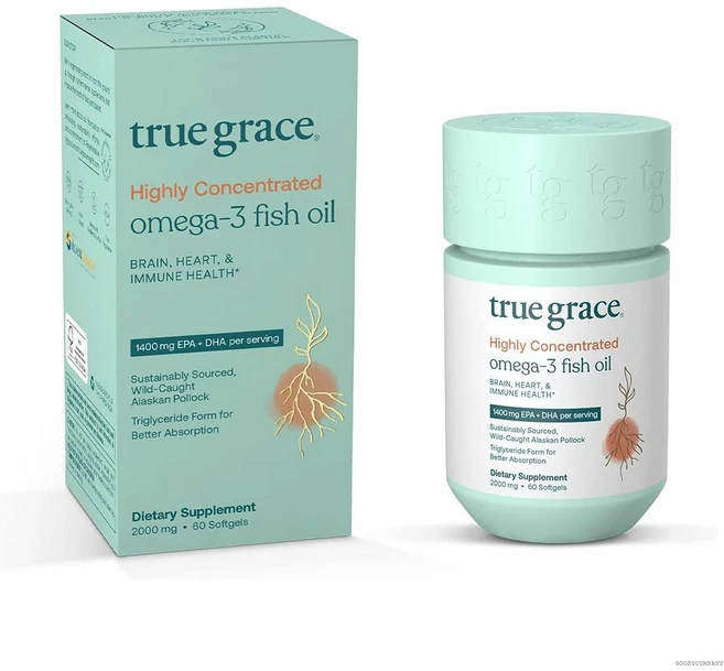 트루그레이스 오메가3 피쉬오일 2000mg, 1개, 60정 - 쿠팡