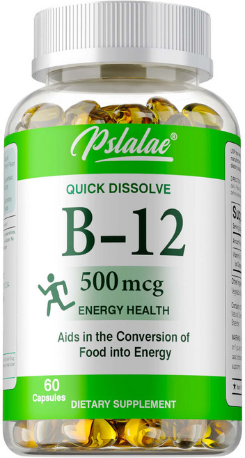 Pslalae B-12 快速溶解 能量健康 膠囊, 60組