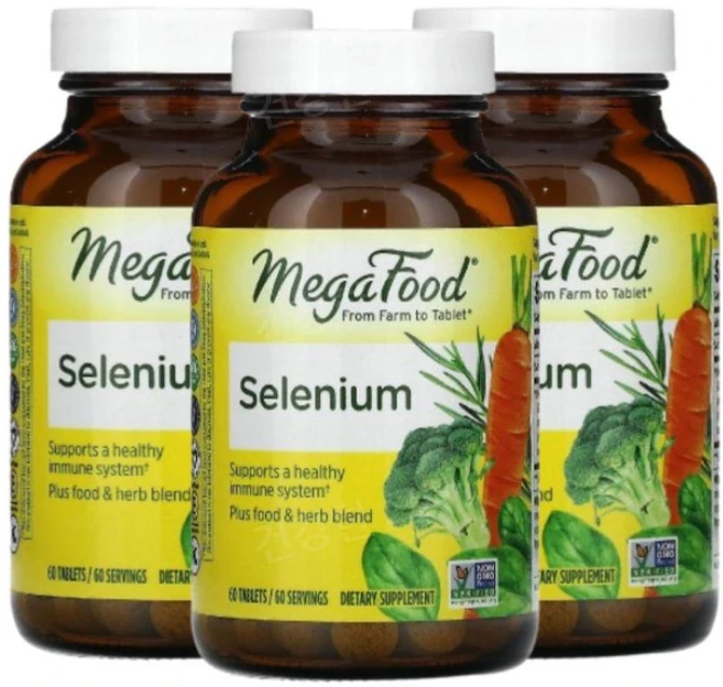 메가푸드 셀레늄 셀레니엄 60정 3개 셀레니움 Selenium - 쿠팡