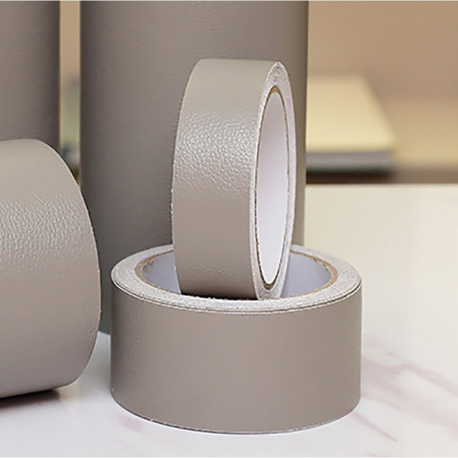 오베이요 가죽 리폼 테이프 소파 보수 스티커, 그레이