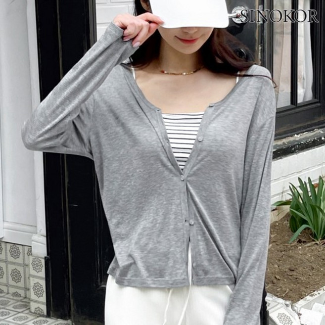 [시노코] 베이직 텐셀 가디건 5color