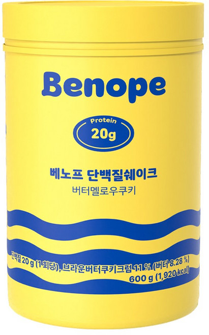 베노프 단백질쉐이크 버터멜로우쿠키 1통, 1개, 600g