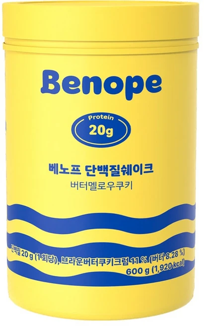 베노프 단백질쉐이크 버터멜로우쿠키 1통, 1개, 600g - 쿠팡