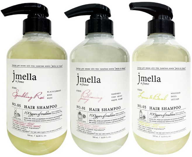 JMELLA 香氛洗髮乳 500ml - 韓國香氛 法國調香 專櫃香水洗髮露, 1個, NO.5星耀玫瑰
