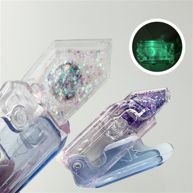 토이랄라 (2개) LED 글리터 당근칼 피젯 스피너 토이나이프 당근칼 컬러 무배, 색상랜덤