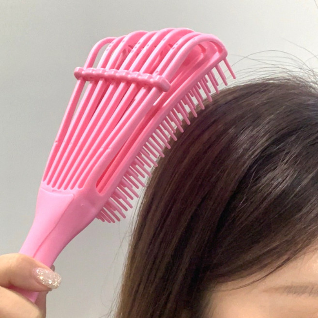 브러쉬 곱슬머리 엉킨머리빗, 1개