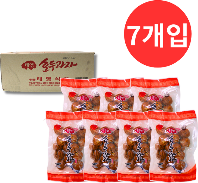 태영식품 호두과자, 7개, 350g