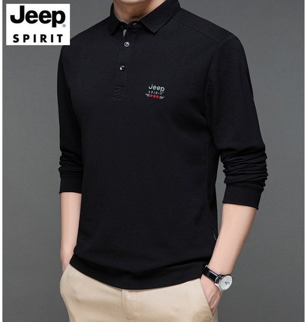 JEEP SPIRIT 지프 스피릿 남성 봄 가을 캐주얼 카라 피케 긴팔 티셔츠