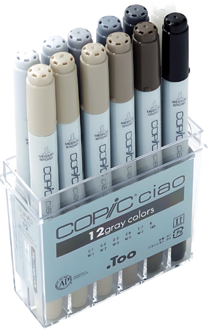 코픽 챠오 마카 12색 세트 GRAY