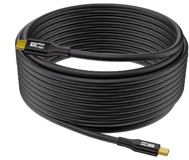 C to C 고속충전 케이블 100W 20Gbps 8K, 블랙, 1개, 5m