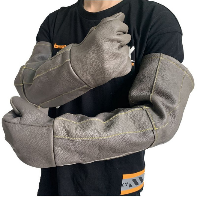 뱀장갑 대형견 맹견 훈련용 목욕 장갑 물림방지 동물구조, 짧은 물림 방지 어둡고 밝은 색상  주의 사항, 1개