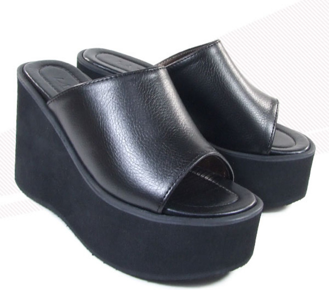 [슈엔몰] FT28 / 10cm 가벼운통굽 여성슬리퍼 여름 웨지힐 샌들