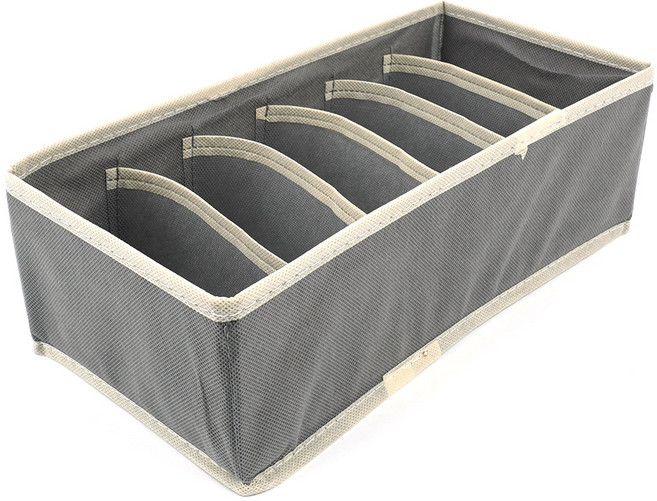 서랍장 속옷 다용도 부직포 수납 정리함 6칸 8칸 양말 정리 공간활용, 6칸 - 그레이