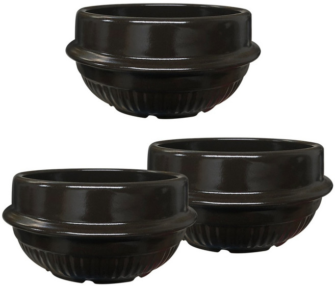 Happy Jung Korea 直火陶瓷湯鍋 解酒湯鍋 A款 Set, 15.5cm, 3個