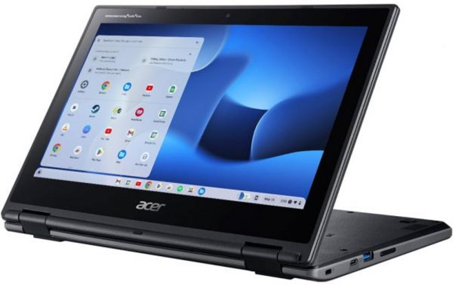 에이서 노트북 컴퓨터 크롬북 R721T 2-in-1 터치스크린 AMD A4-9120C 4GB 램 32GB SSD 크롬 OS 리퍼비시, 에이서 크롬북 스핀 311 R721T 11.6인치 2-