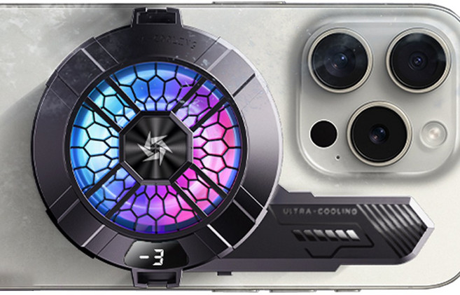 어썸컨셉 블랙윙 스마트폰 맥세이프 쿨링팬 저소음 펠티어 발열 냉각 쿨러, 1개, 블랙