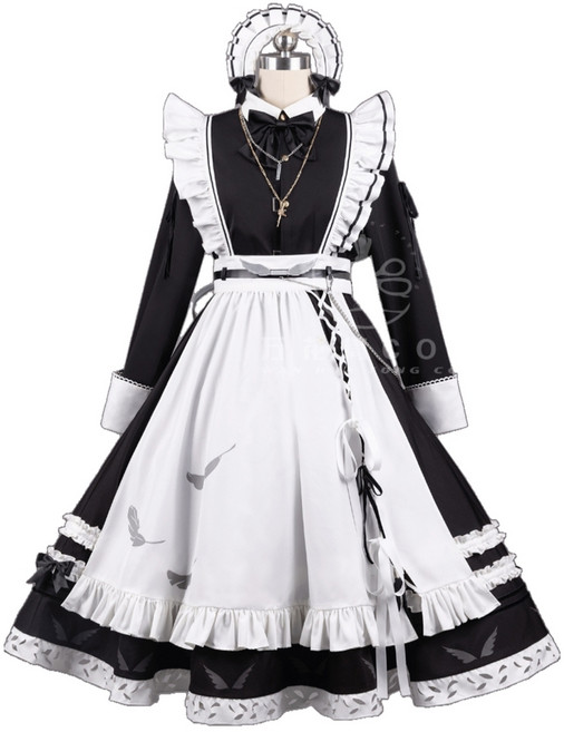 카나에 메이드복 의상 코스프레 니지산지 코스튬 옷 행사 촬영