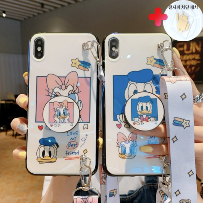 갤럭시 A32케이스 큐티 캐릭터 스마트톡 스트랩 폰케이스 A32 LTE 5g 자급제 휴대폰 핸드폰 케이스