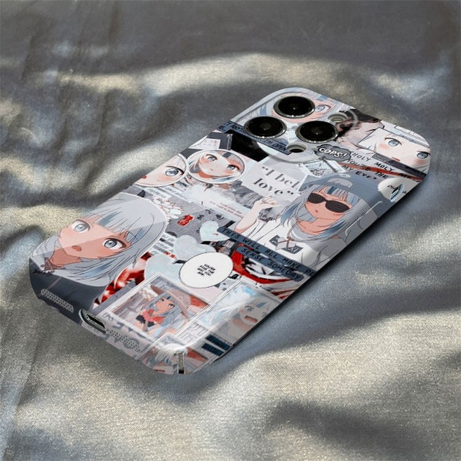 [호환]홀로라이브 가우르 구라 갤럭시 S26 S25 S24 S23 시리즈 갤럭시 시리즈 휴대폰 스마트폰 강화유리 실리콘 케이스