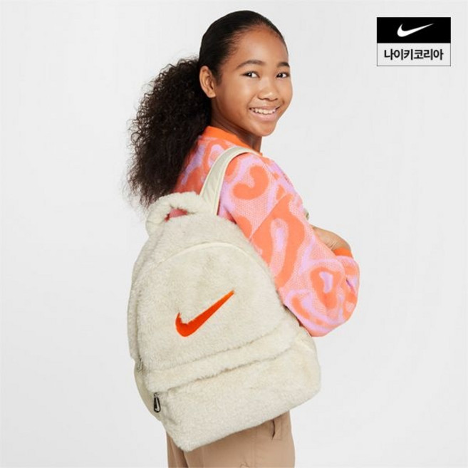 나이키 주니어 인조 퍼 백팩 11L FZ1330-113 No.1665541, FREE