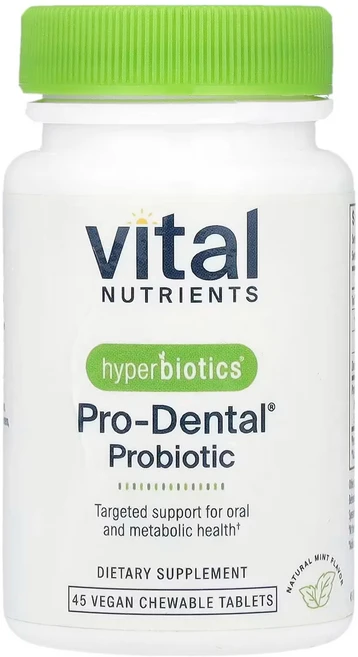 Hyperbiotics PRO-Dental 내추럴 민트향 LiveBac 츄어블 45정, 1개 - 쿠팡