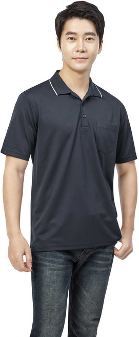 파브 PAVV 반팔 티셔츠 캐쥬얼 작업복 근무복 유니폼 C–1 손자수무료, C-1, M(90), 1개