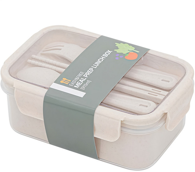 이지앤프리 밀프랩 1단 도시락통 1호 세트, 혼합색상, 1개